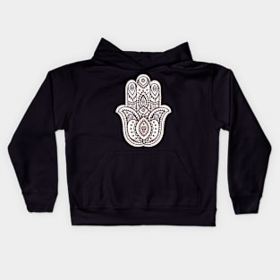 Hamsa Hand Mandala Kids Hoodie